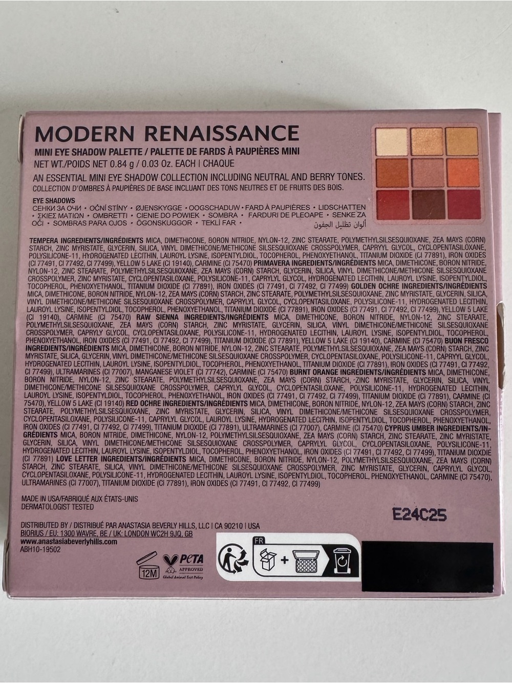 NIB Anastasia Beverly Hills Modern Renaissance Eyeshadow Palette - Picture 2 of 5